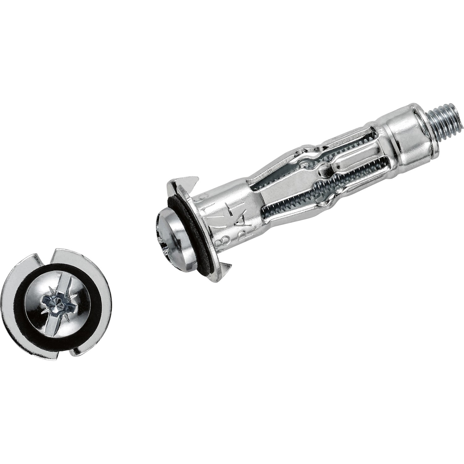 LUX Kovová hmoždinka do dutin se šroubem 5 mm x 37 mm, 4 ks