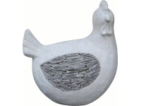 Dekorativní slepice cement 25,5 cm