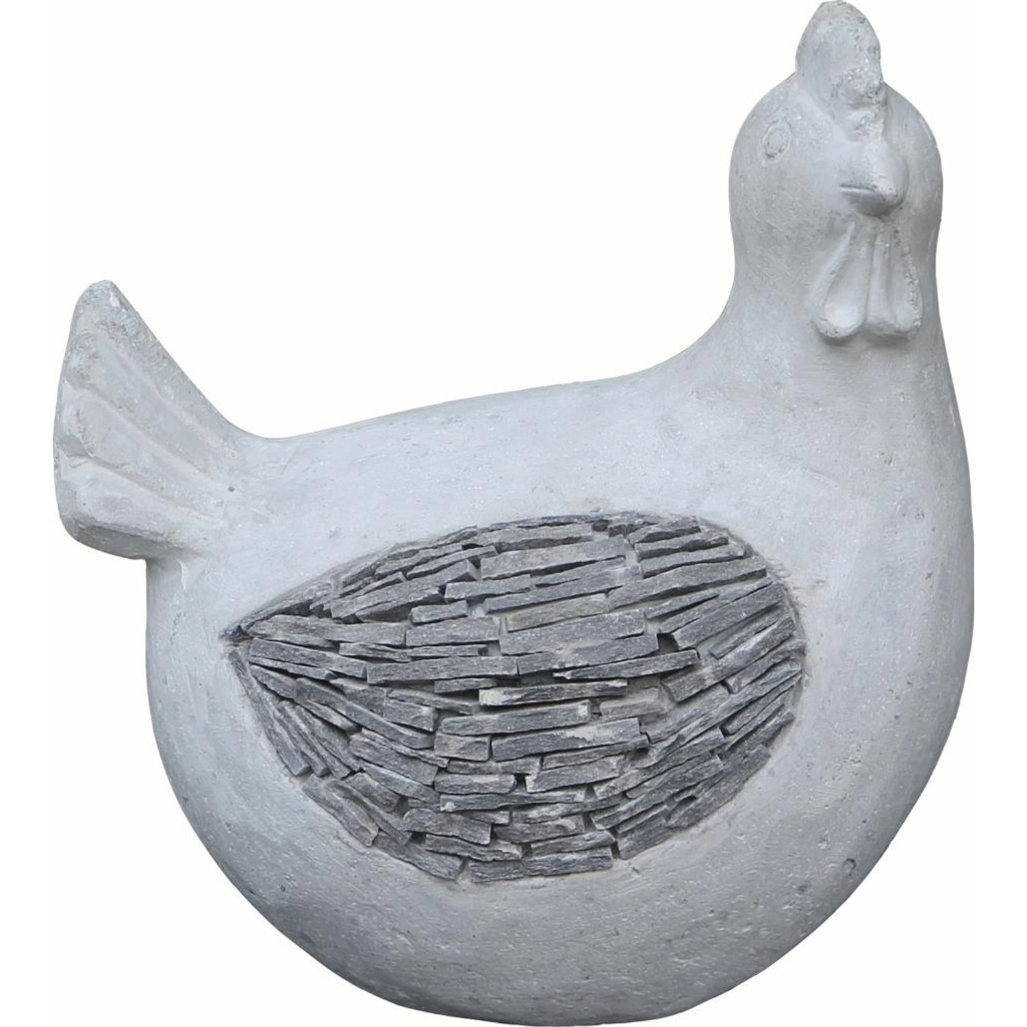 Dekorativní slepice cement 25,5 cm