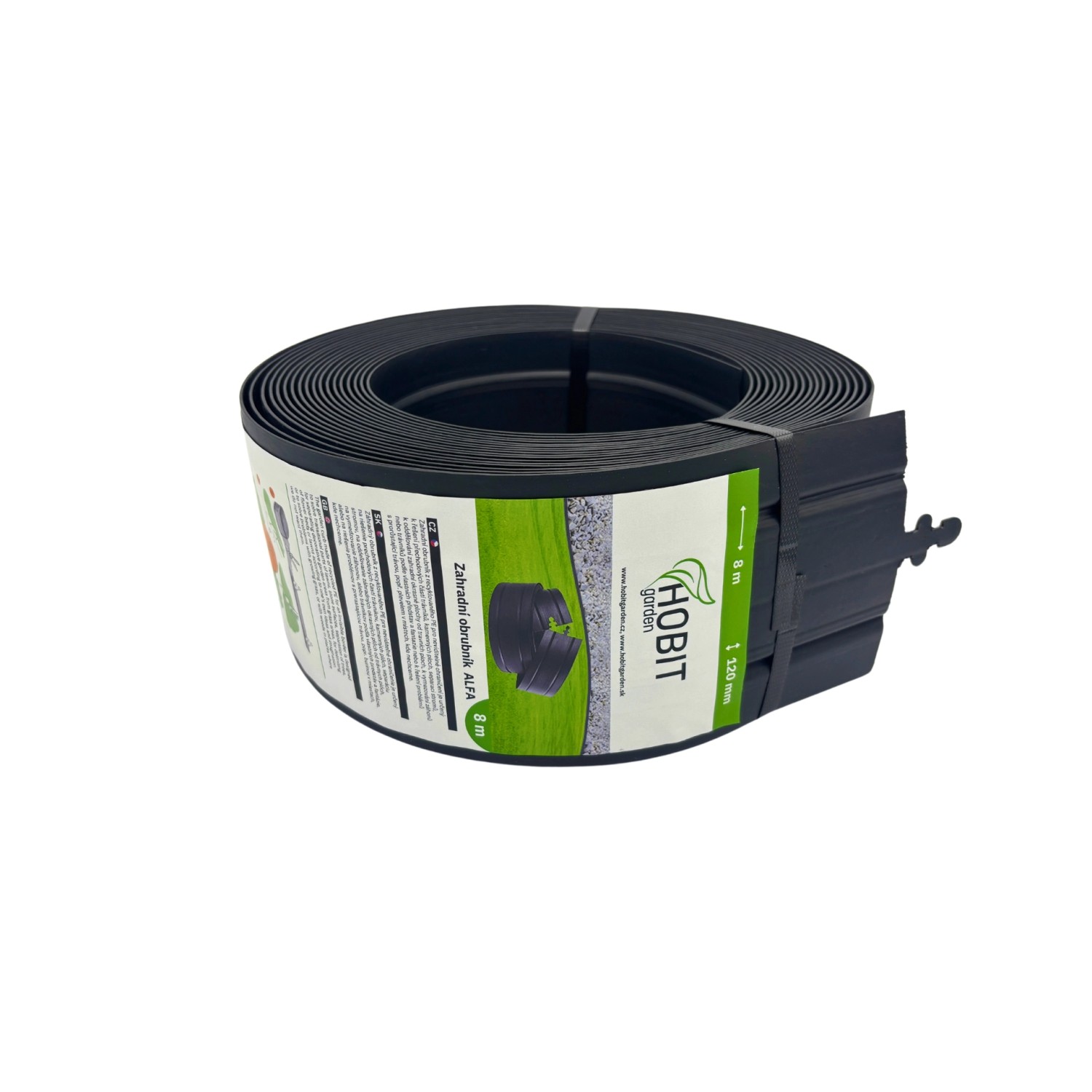 HOBIT garden Zahradní obrubník ALFA 12 cm x 8 m