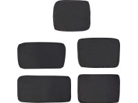 OBI Náhradní sada potahů na polštáře pro rohovou jídelní sestavu Piegan černá