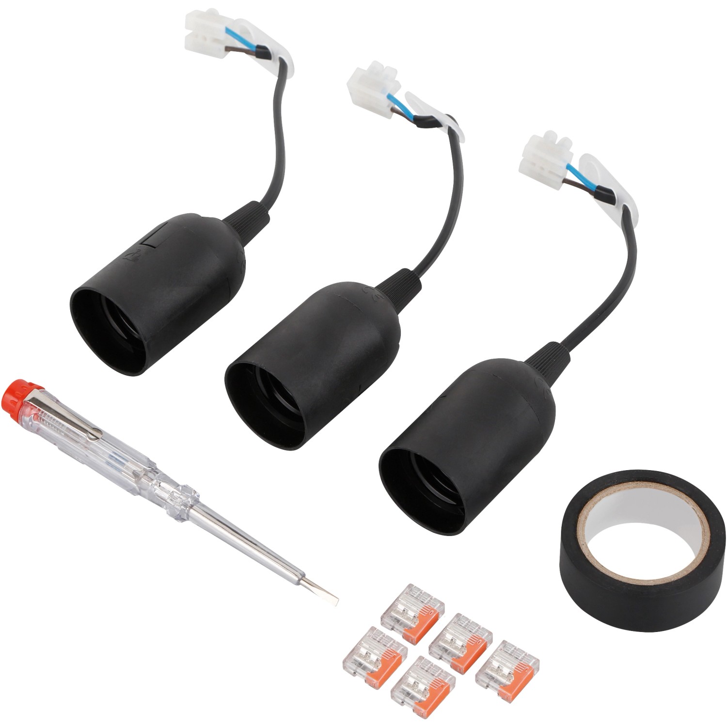 Sada renovačních objímek, černá, 6dílná