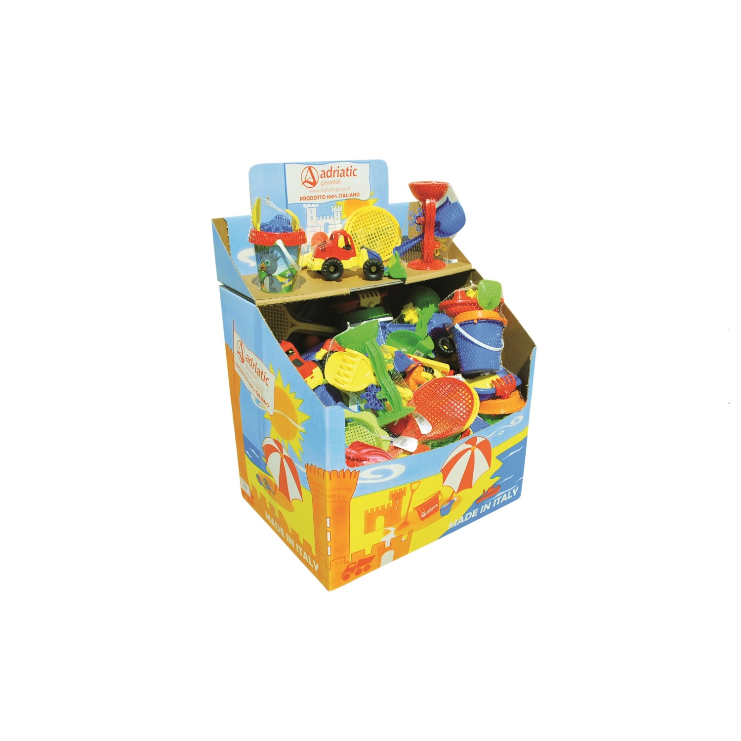 Androni-Giocattoli Plážové sady hraček Adriatic, cena za 1 sadu