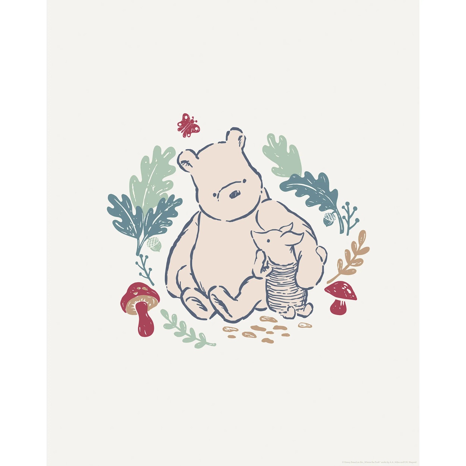 Komar Plakát Disney Winnie the Pooh Taking Care 40 x 50 cm