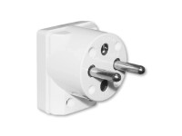 ABB Vidlice úhlová s bočním vývodem 5536-2154, 2P+T bílá 16A/230V
