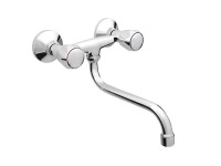 Rubineta Dřezová baterie R-4 Globo nástěnná, chrom