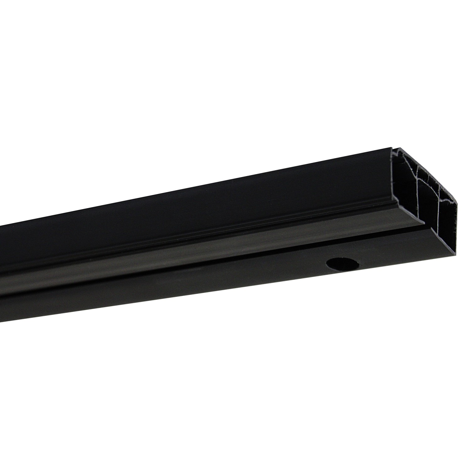 Gardinia Záclonová kolejnička jednodrážková GK1 KOMPLET černá 150 cm