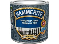 Hammerite Přímo na rez barva na železné kovy kladívková černá 0,25 l