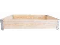 UPYARD Dřevěný vyvýšený záhon GardenBox ECO, přírodní, 120 x 80 x 19,5 cm