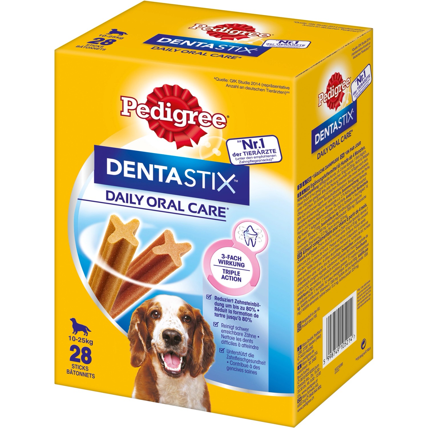 Pedigree Pochoutka Denta Stix Medium 720 g (28 ks)