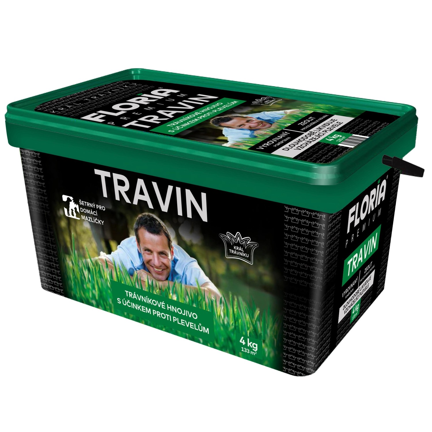 FLORIA Trávníkové hnojivo s účinkem proti plevelům TRAVIN 4 kg