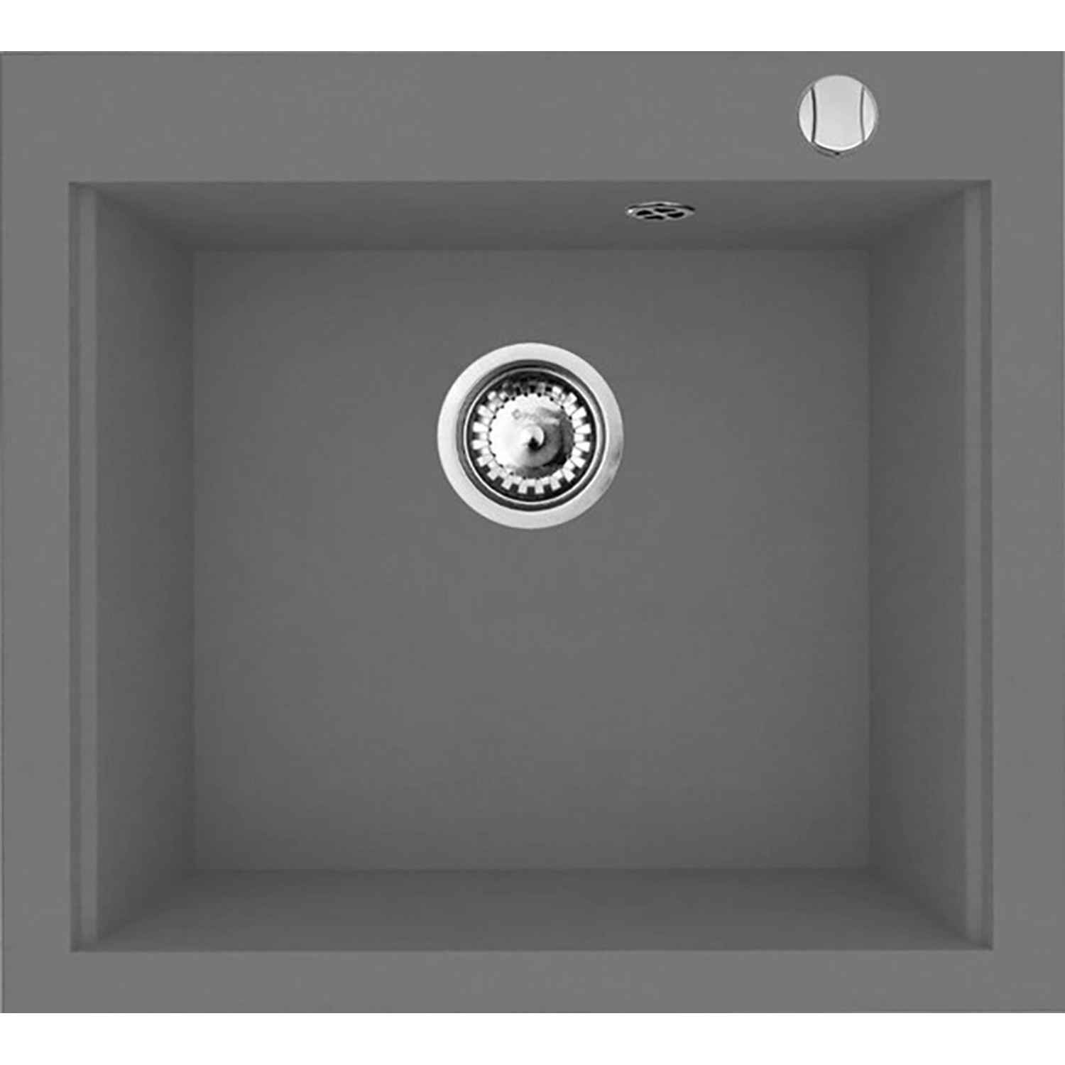 Pyramis Granitový dřez Siros 1B, iron grey, 57 x 51,5 cm