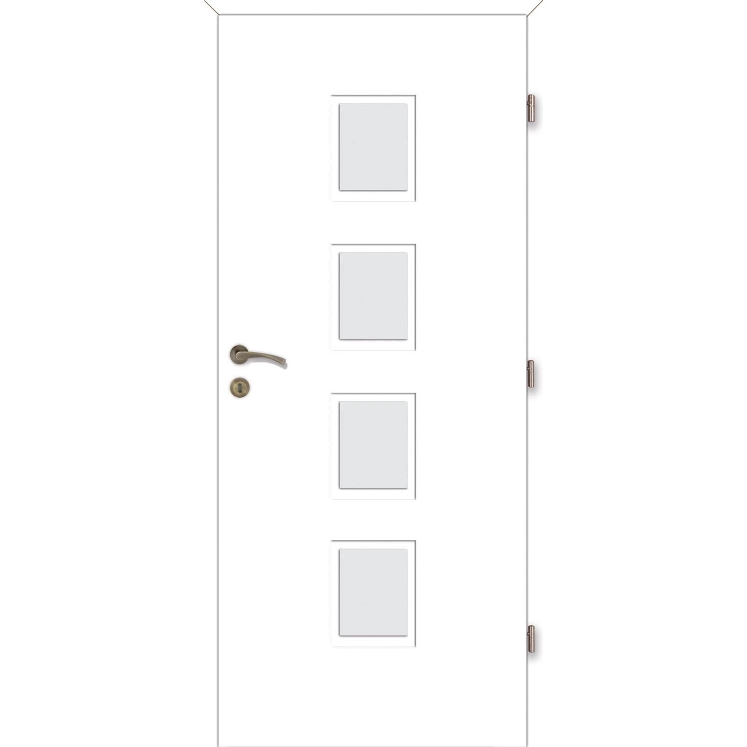 Voster Falcové interiérové dveře ARUBA 4/4, fólie Finish, bílá, 80 P
