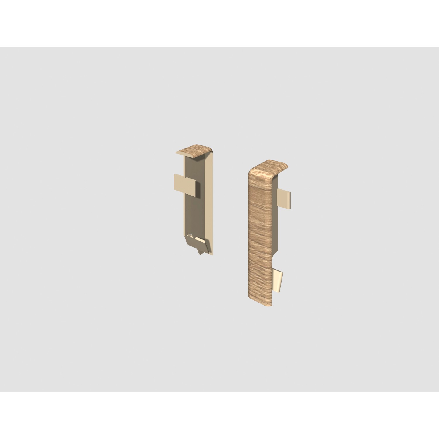 Egger Spojovací prvek pro soklovou lištu CUBICAL dub taupe, 2 ks