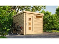 Weka Designový zahradní domek WekaLine 171 vel. 1, přírodní, 235 x 241 cm