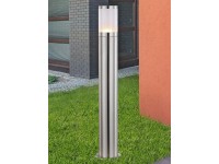 GLOBO Venkovní svítidlo XELOO stříbrná/opálová E27 60 W pr. 140 x 800 mm