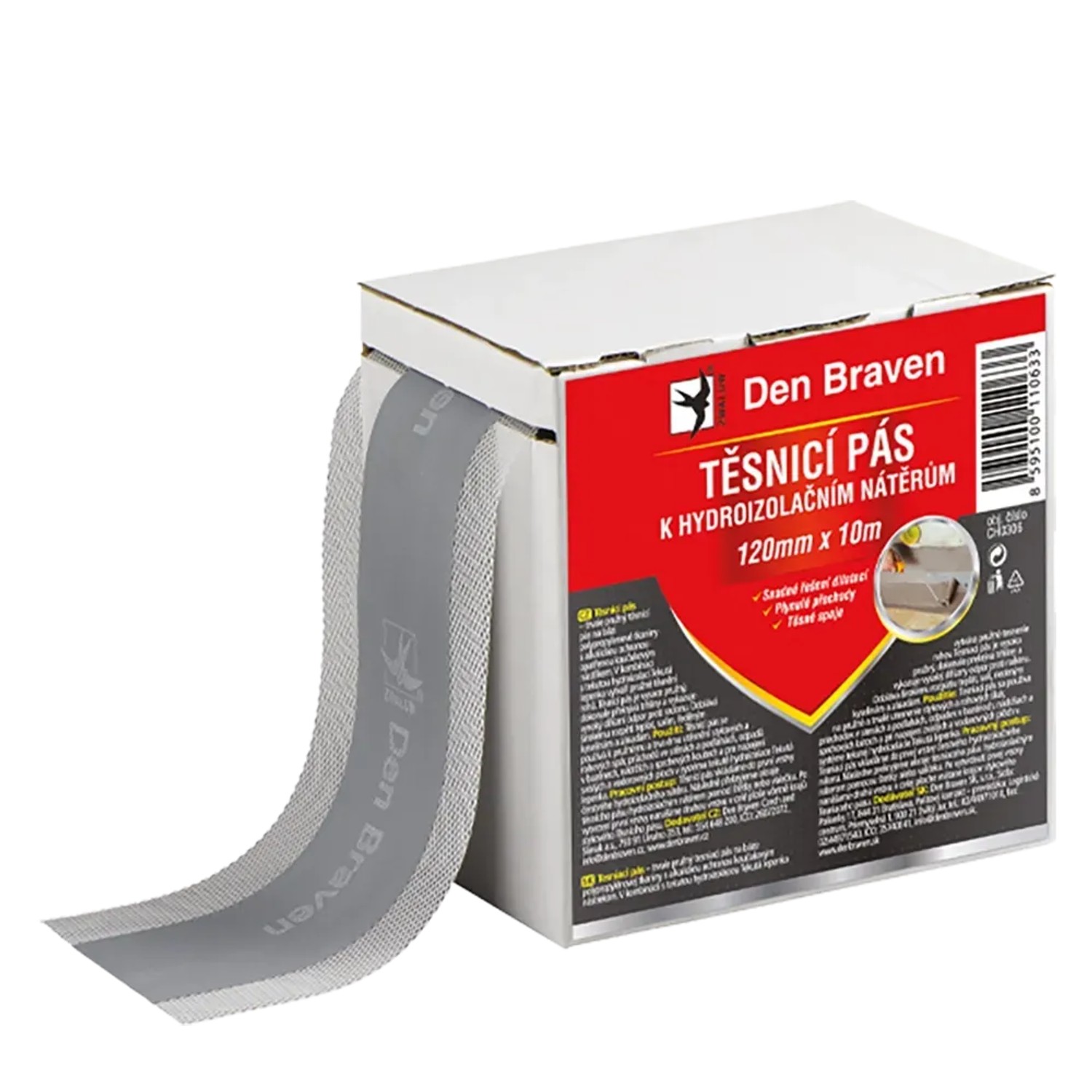 Den Braven Těsnicí pás Profi 120 mm - metráž