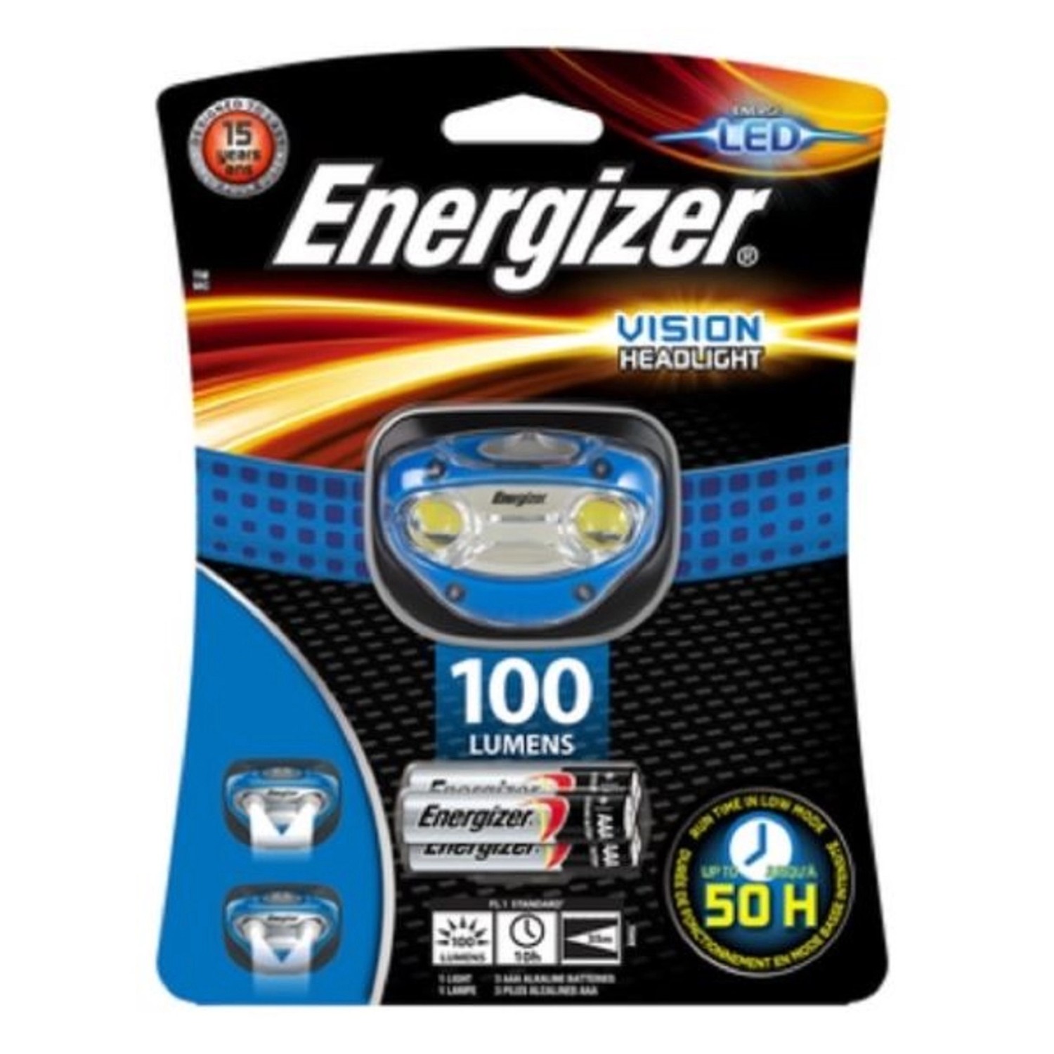 Energizer Headlight Vision 200lm 3xAAA svítilna 1 ks