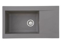 Respekta Kuchyňský dřez Mineralite Denver betonově šedý 86 x 50 cm