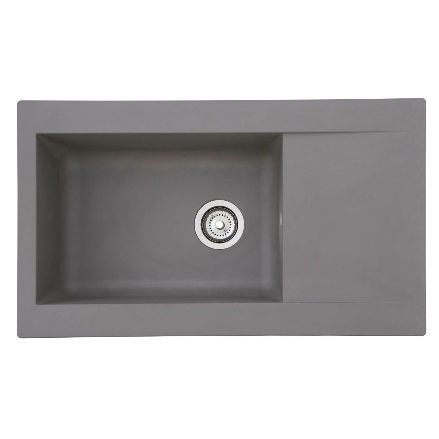 Respekta Kuchyňský dřez Mineralite Denver betonově šedý 86 x 50 cm