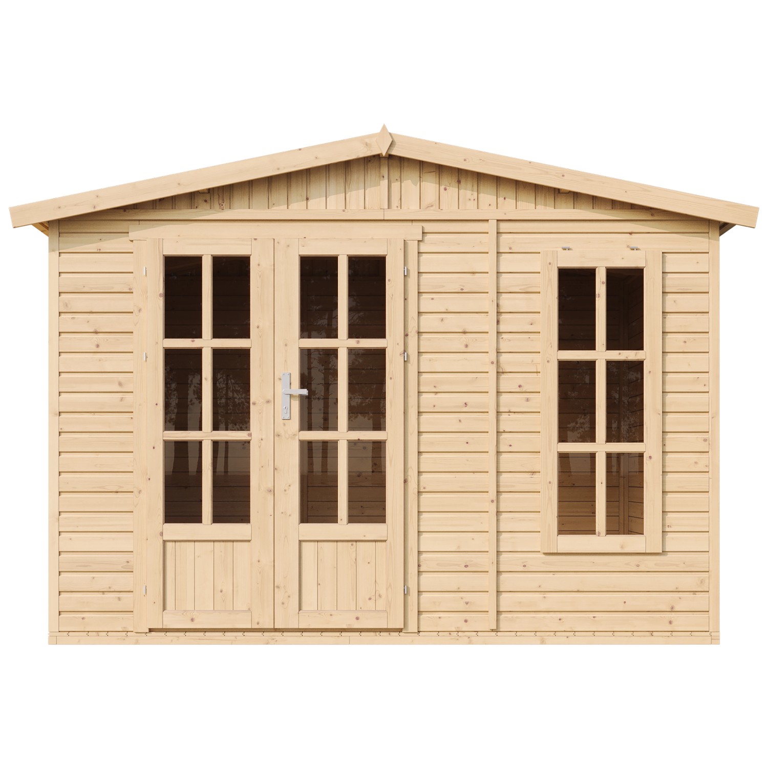 Timbela Dřevěný zahradní domek M334FB s podlahou, 303 x 199 cm