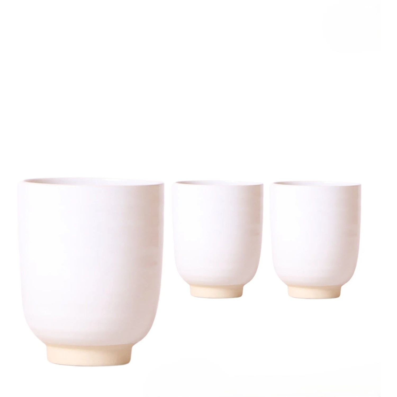 Royal Lemkes Keramický obal na květináč "Glazed White", pr. 9 cm, 1 ks