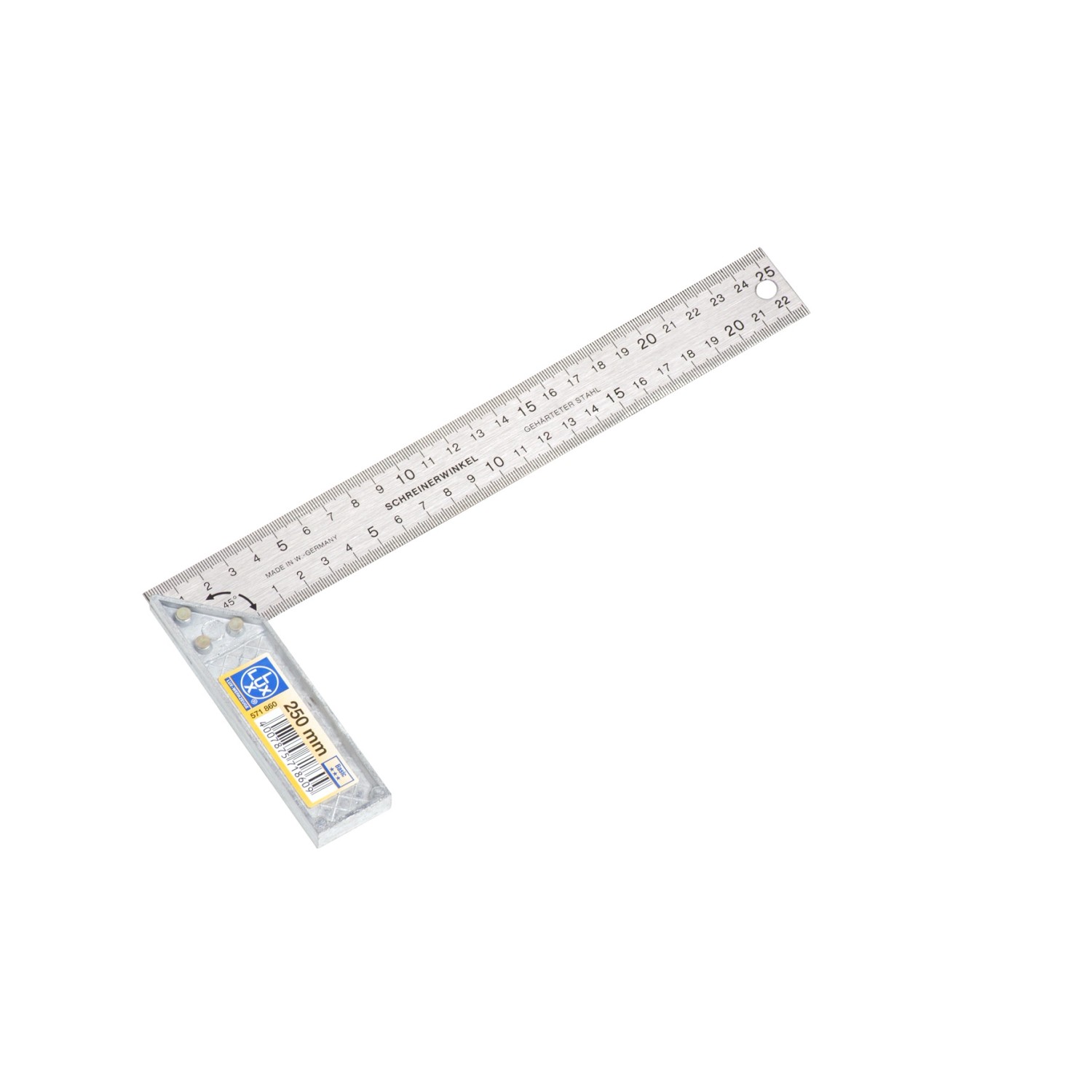 LUX Úhelník s příložkou Classic 250 mm