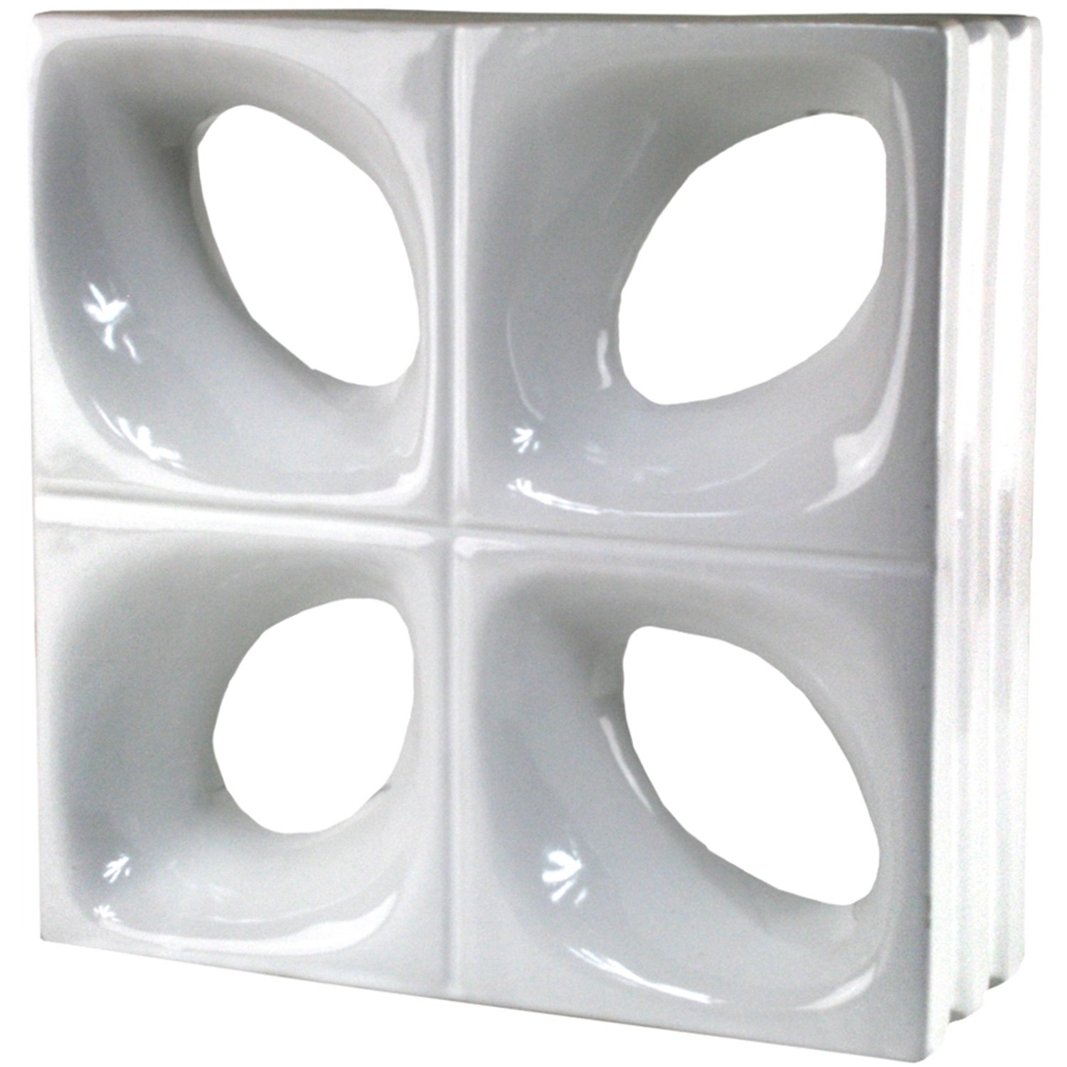 Fuchs Design Keramická luxfera Style'n Art Deko Daisy bílá, 24 x 24 x 8 cm