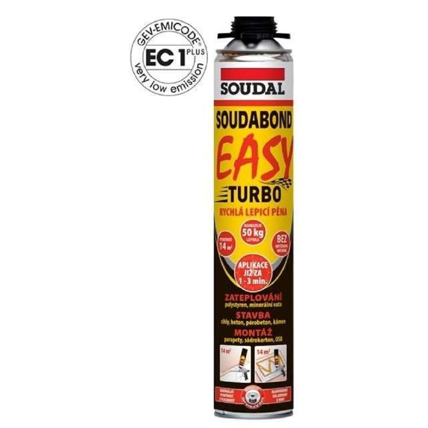 SOUDAL Rychlá lepicí pěna Soudabond Easy Turbo 750 ml