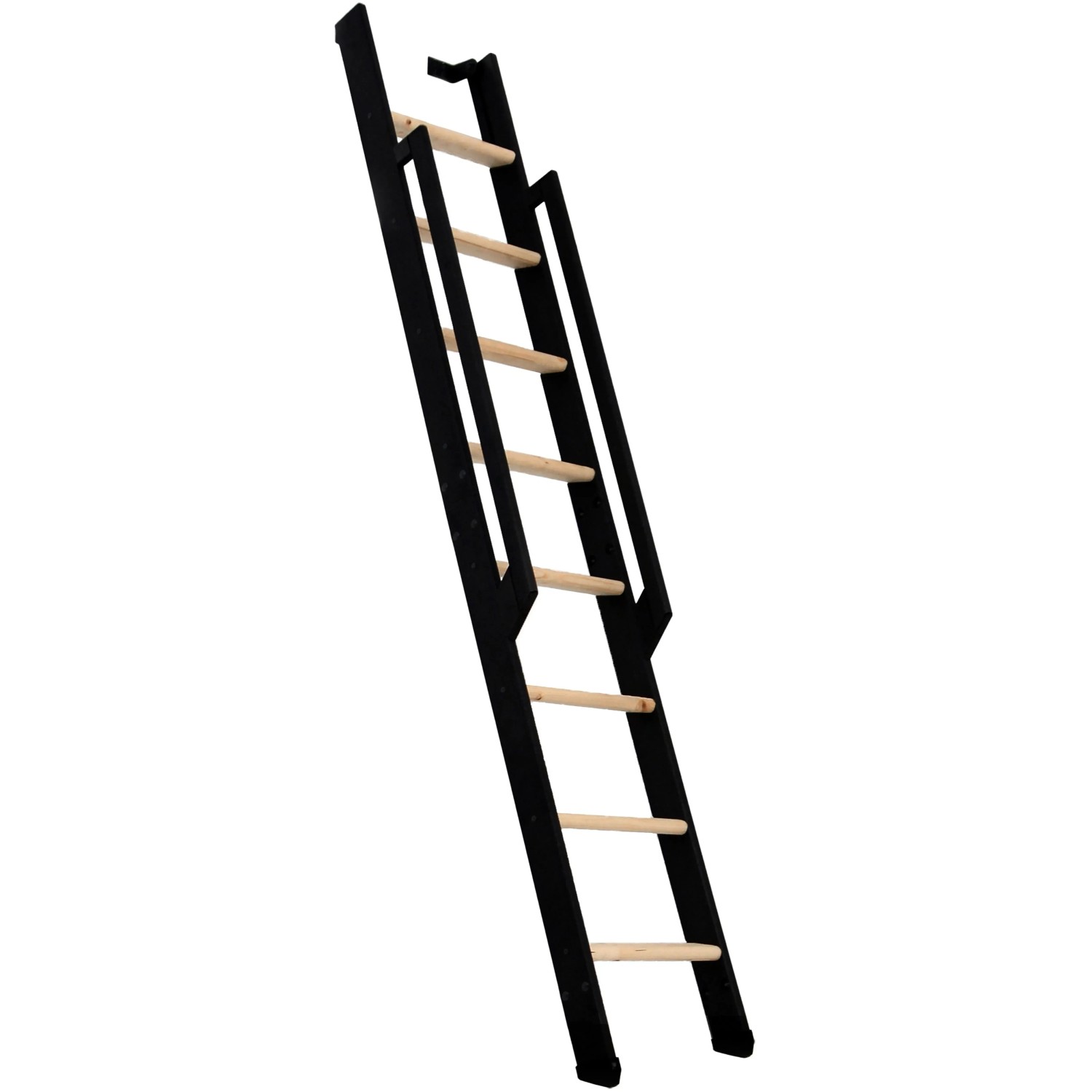 Minka STAIRS Přímé žebříkové schodiště Strong buk/černá, 8 schodů, 199 cm