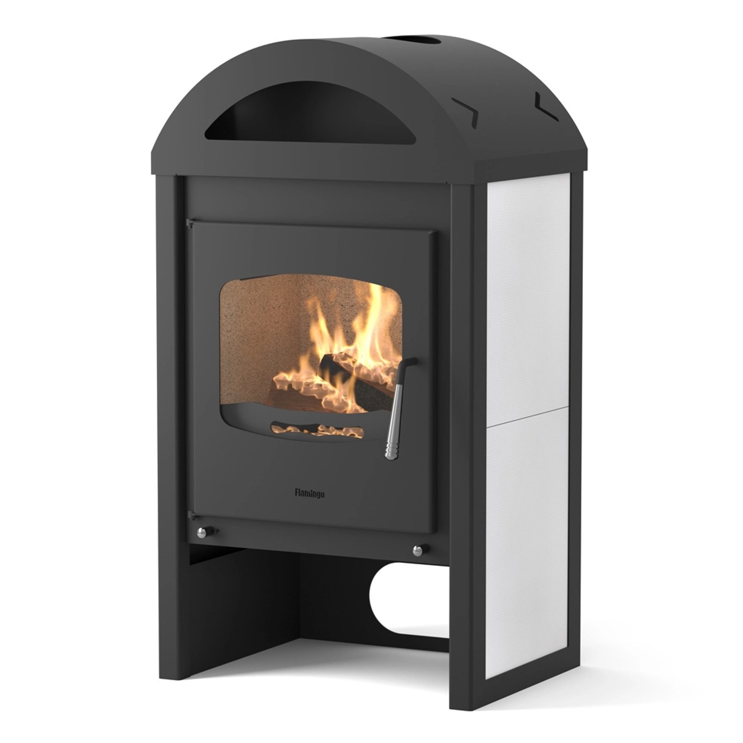HS Flamingo Krbová kamna MELAND dlažba bílá 555 x 1019 x 417 mm