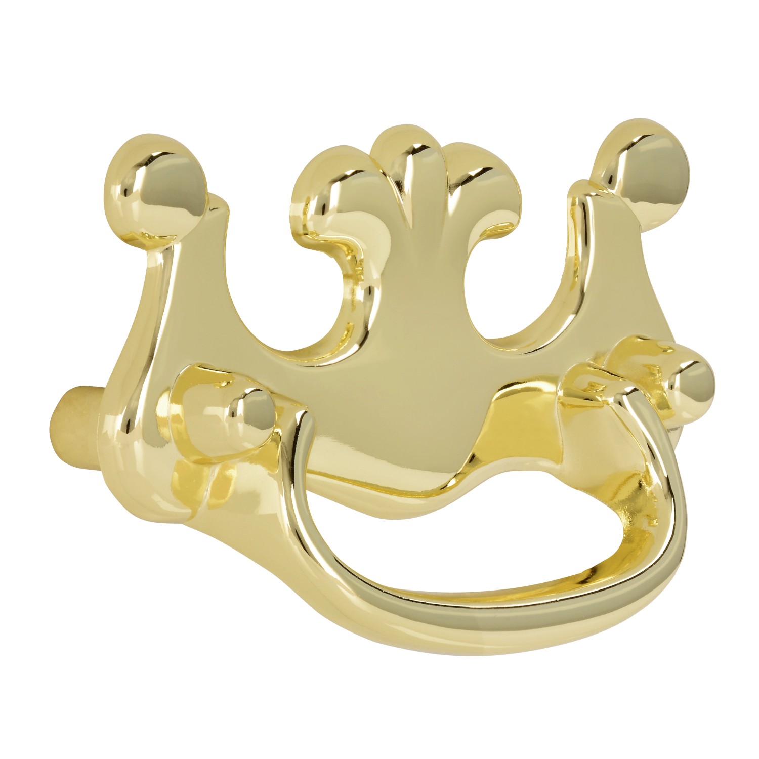 Siro Vintage nábytková úchytka 925 kovová lesklá mosaz 64 mm