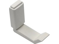 Háček 0853 plast bílý 51 mm x 22 mm x 57,4 mm Háček 0853 plast bílý 51 mm x 22 mm x 57,4 mm