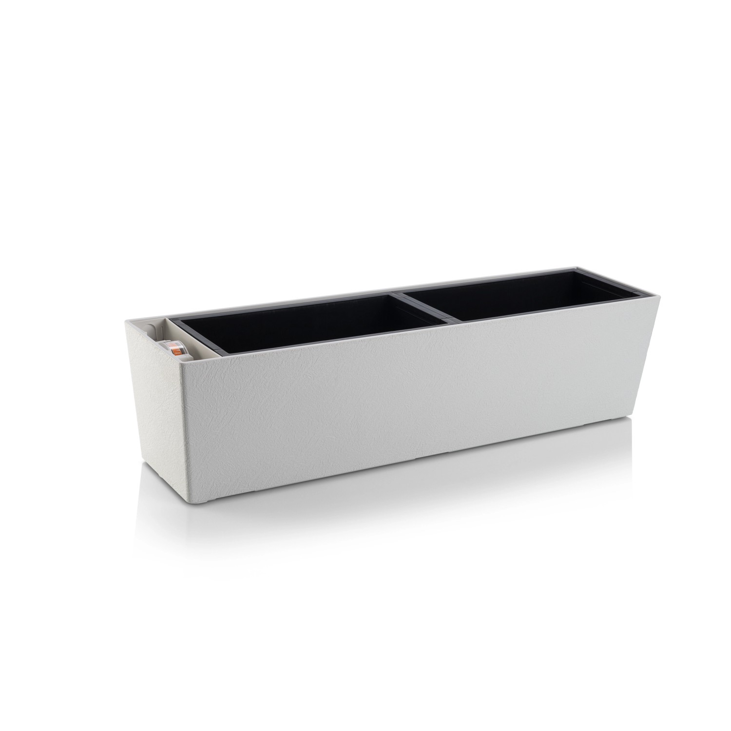 Plastkon Samozavlažovací květináč Supreme stone ledově bílá, 75 cm