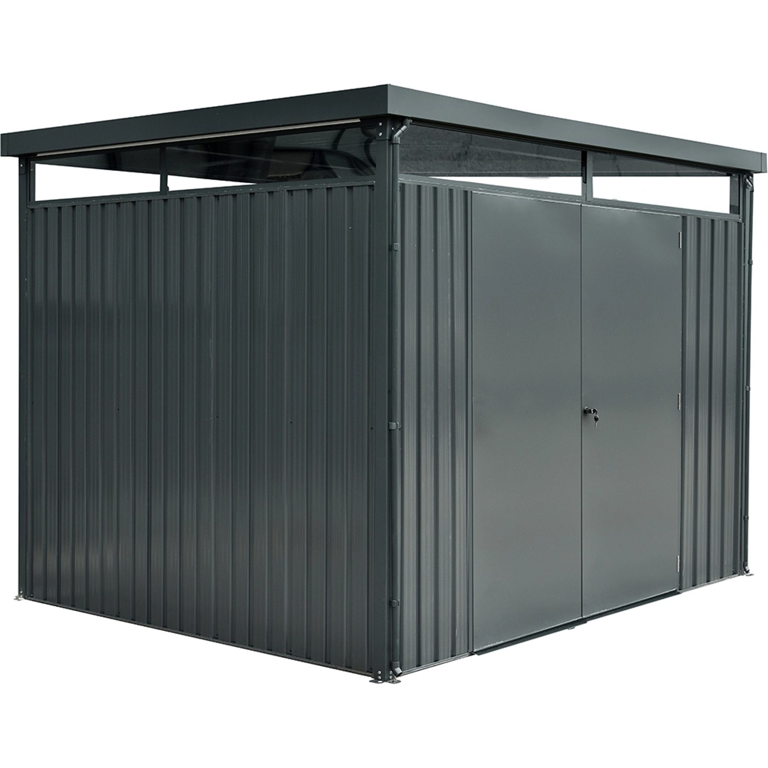 Floraworld Zahradní domek systémový domek Q7 antracitový 290 x 245 x 226 cm