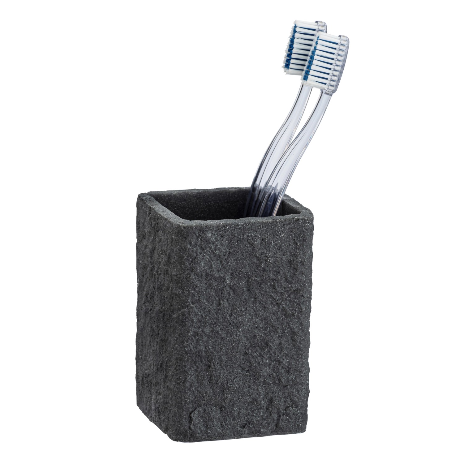 Wenko Kelímek na zubní kartáčky Villata polyresin 7,5 cm x 11 cm x 7,5 cm antrac