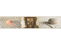 A.S. Creation Dekorační bordura Buddha krémová