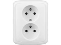 ABB 2násobná zásuvka TANGO 5512A-2349 B bílá 39 x 175 x 94 mm