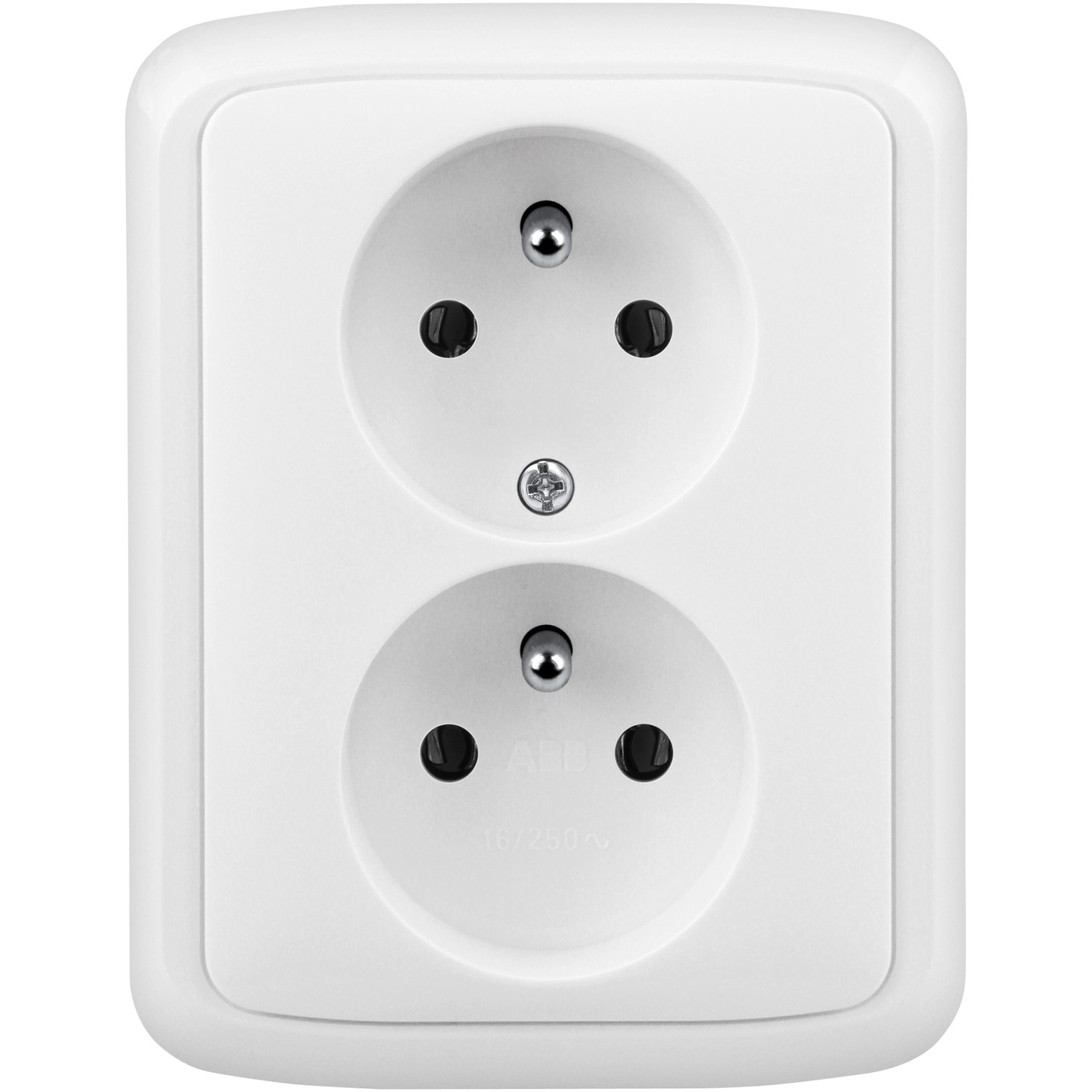 Zásuvka dvojitá s uzemněním  5512a-2349bw