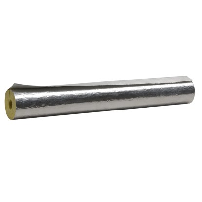 Climapor Klemmrock Samolepicí izolace z kamenné vlny, 15-20 mm, s hliníkovou laminací pro topenářské trubky.