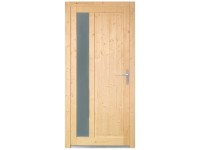 PANTO Dřevěné vedlejší vchodové dveře NET-511 přírodní smrk, 98 x 198 cm, P PANTO Dřevěné vedlejší vchodové dveře NET-511 přírodní smrk, 98 x 198 cm, P