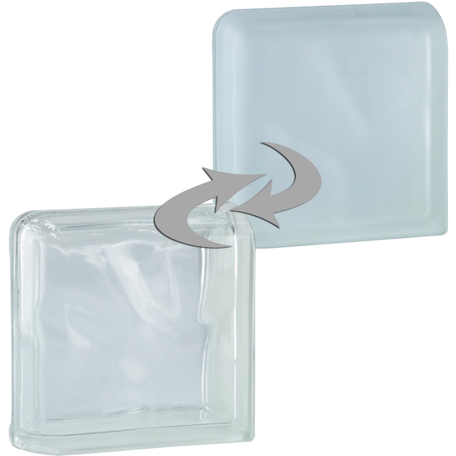 Fuchs Luxfera zakonč. dvojitá BM Cloud Super White lesklá/mlč.sklo 19 x 19 x 8cm