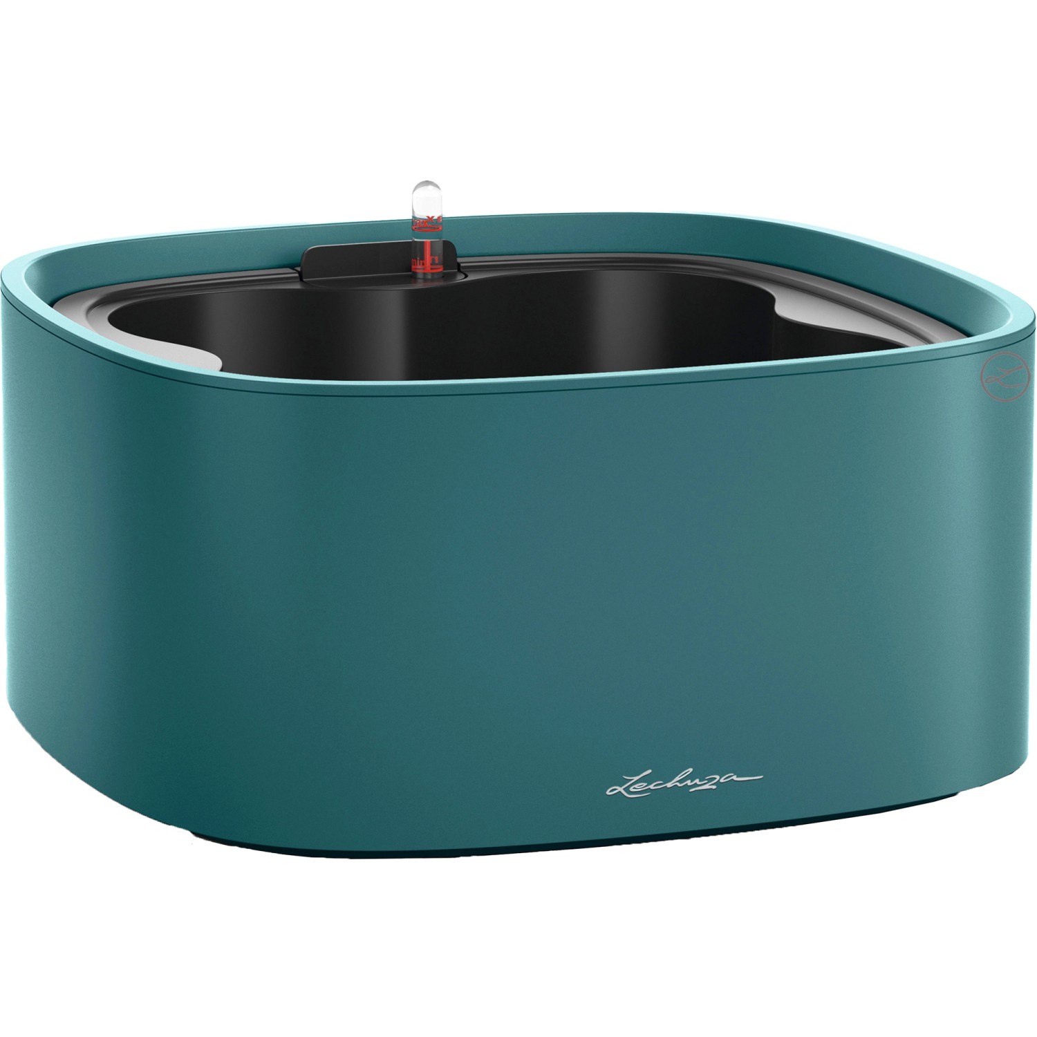 Lechuza Květináč Pila Color Stick System, petrolejově modrá, 35 x 35 x 17 cm