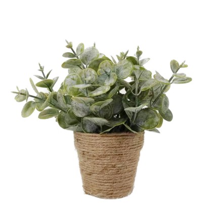 Mica Umělá rostlina blahovičník v květináči zelená pr. 15 x 20 cm