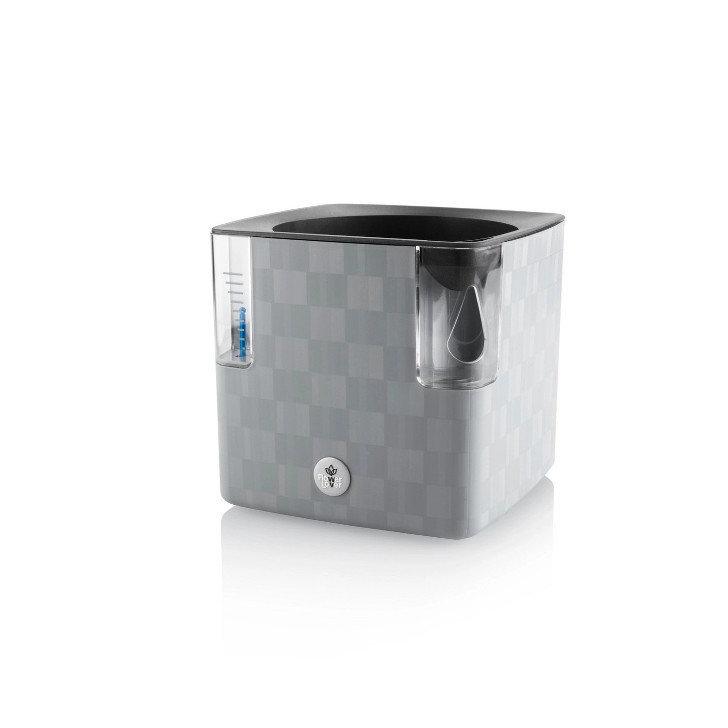 FlowerLover Květináč na bylinky Cobble 14 kamenný šedý, 145 x 145 x 140 mm