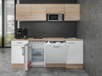 Flex-Well Kuchyně Florida 210 cm/typ 2 - lednice/mikrovlnka/var.deska/myčka