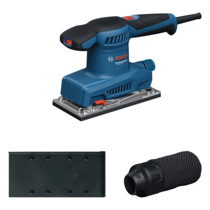 Excentrická bruska Bosch Professional GSS 20-18 A s příslušenstvím.