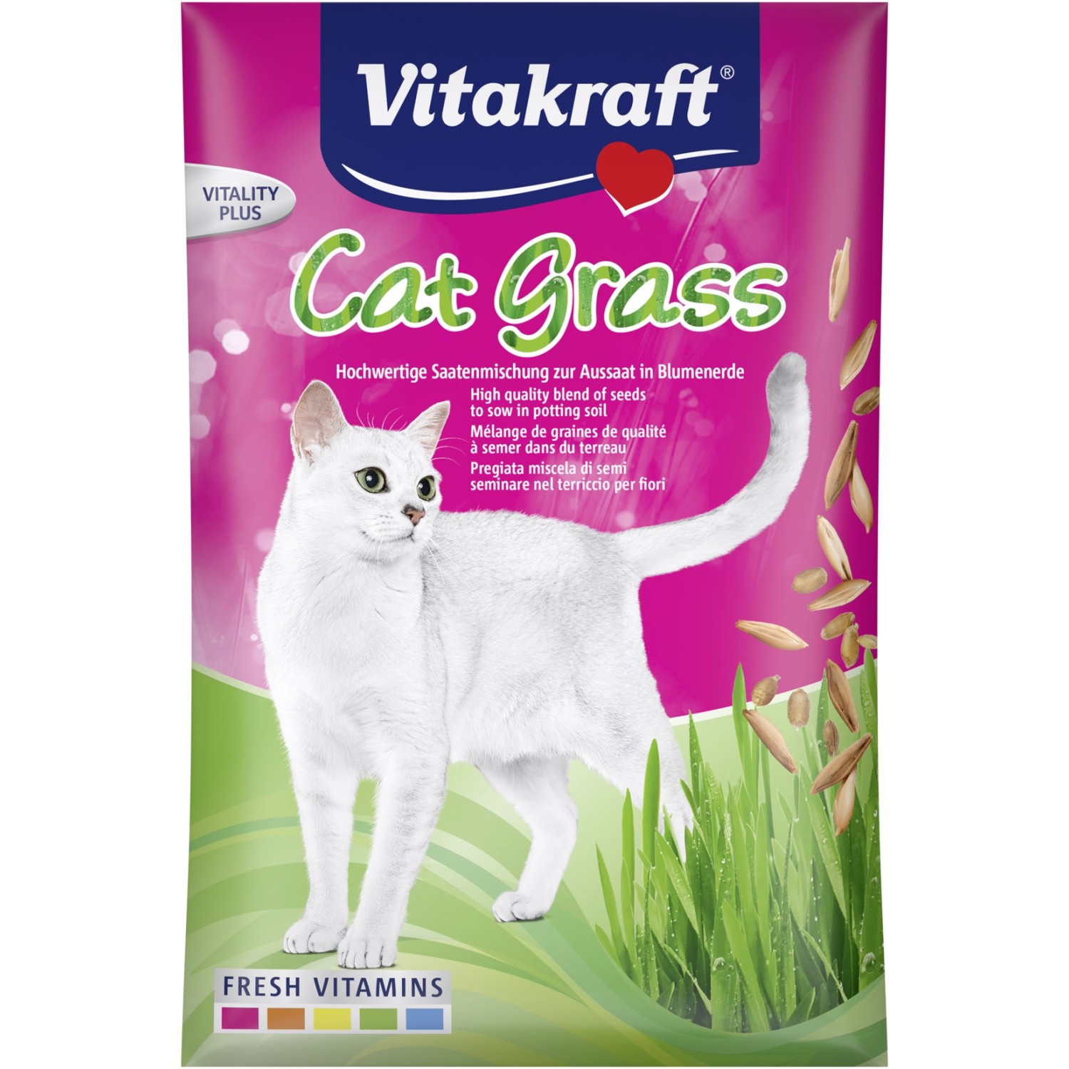 Vitakraft Kočičí tráva Cat-Gras šáček na doplnění 50 g