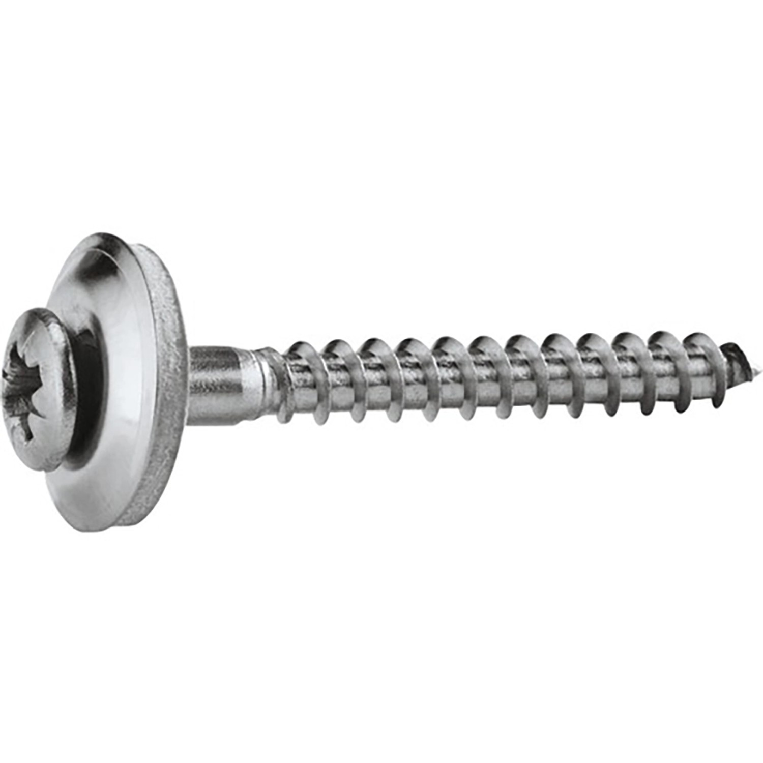 Klempířský nerezový vrut s nerezovou podložkou 40 x 4,5 mm