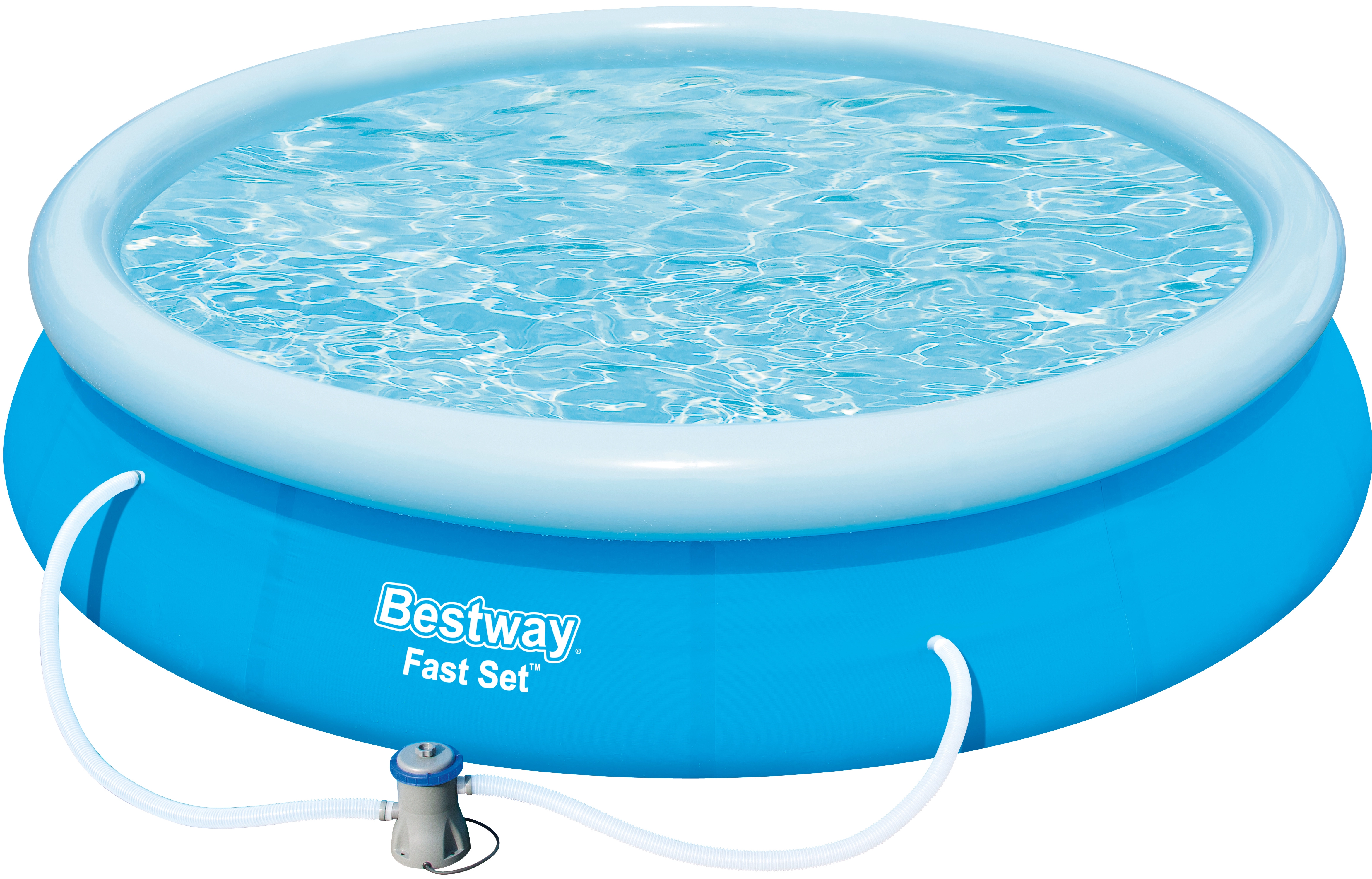 Bestway Bazén Fast Set vč. čerpadla, modrá, pr. 366 x 76 cm